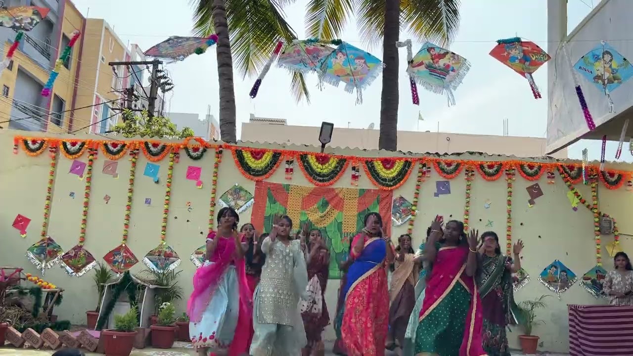 Sankranthi celebration 8th&9th class dance performance #like #dance #subscribe #comment #school 