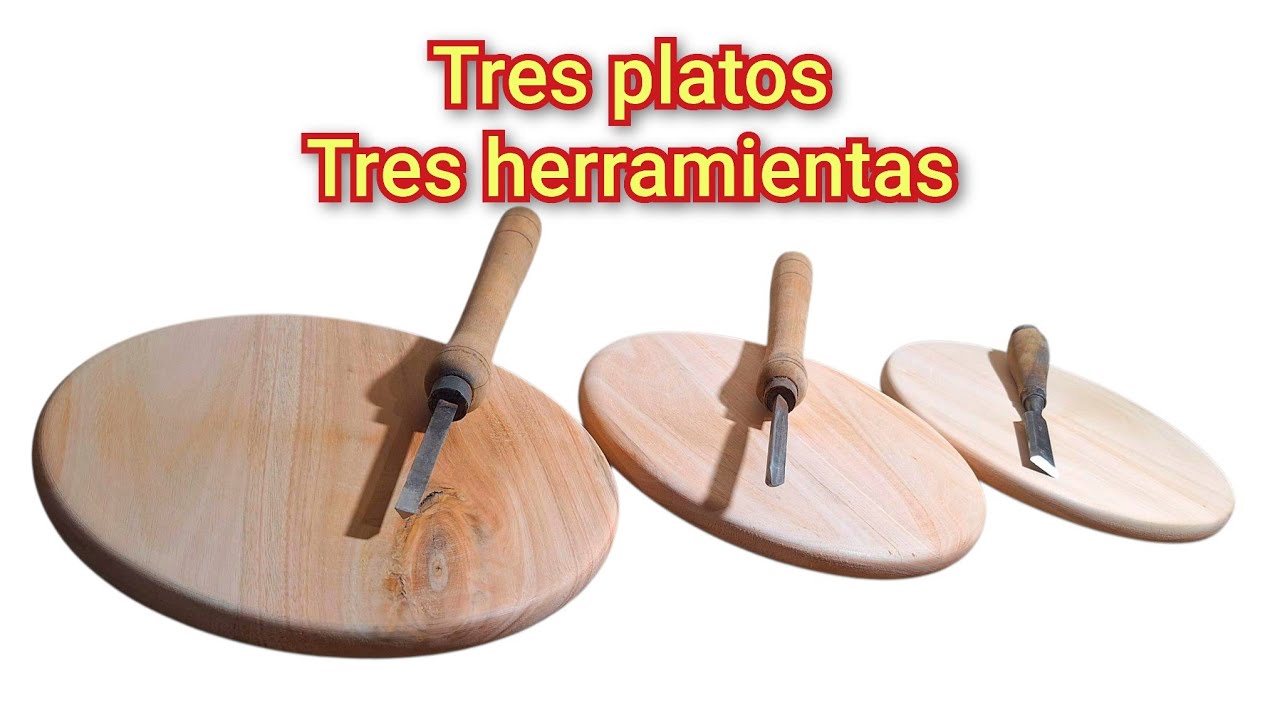 Herramientas para torno en madera el plato 