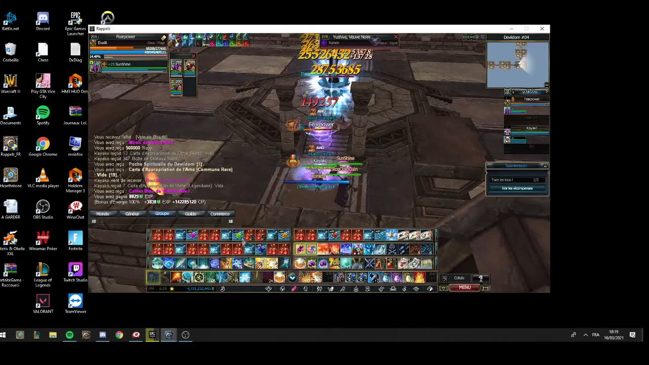 Rappelz FR Cardinal +Oracle Bot Solo DD6 2min50