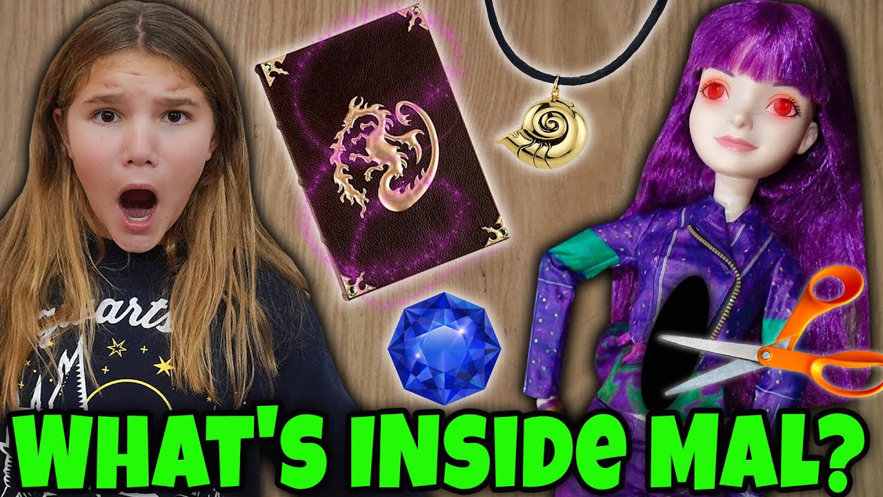What's Inside Descendants Mal Doll! Cutting Open Crazy Doll!