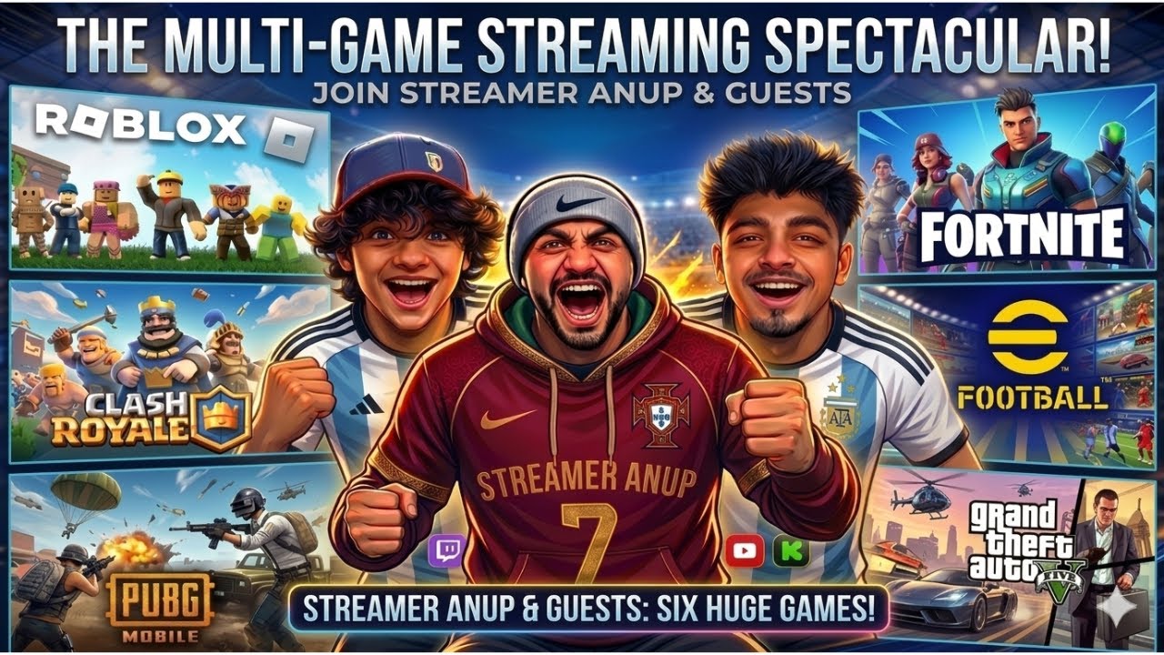MULTI GAMING  NEPALI LIVE STREAM - STREAMER ANUP