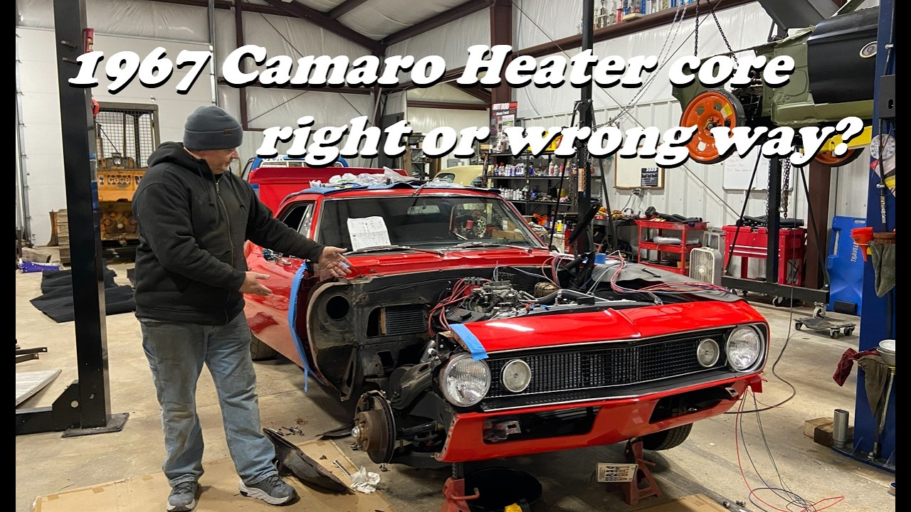 Мы меняем радиатор отопителя на Chevrolet Camaro 1967 года, чтобы закончить проводку. Это правиль...