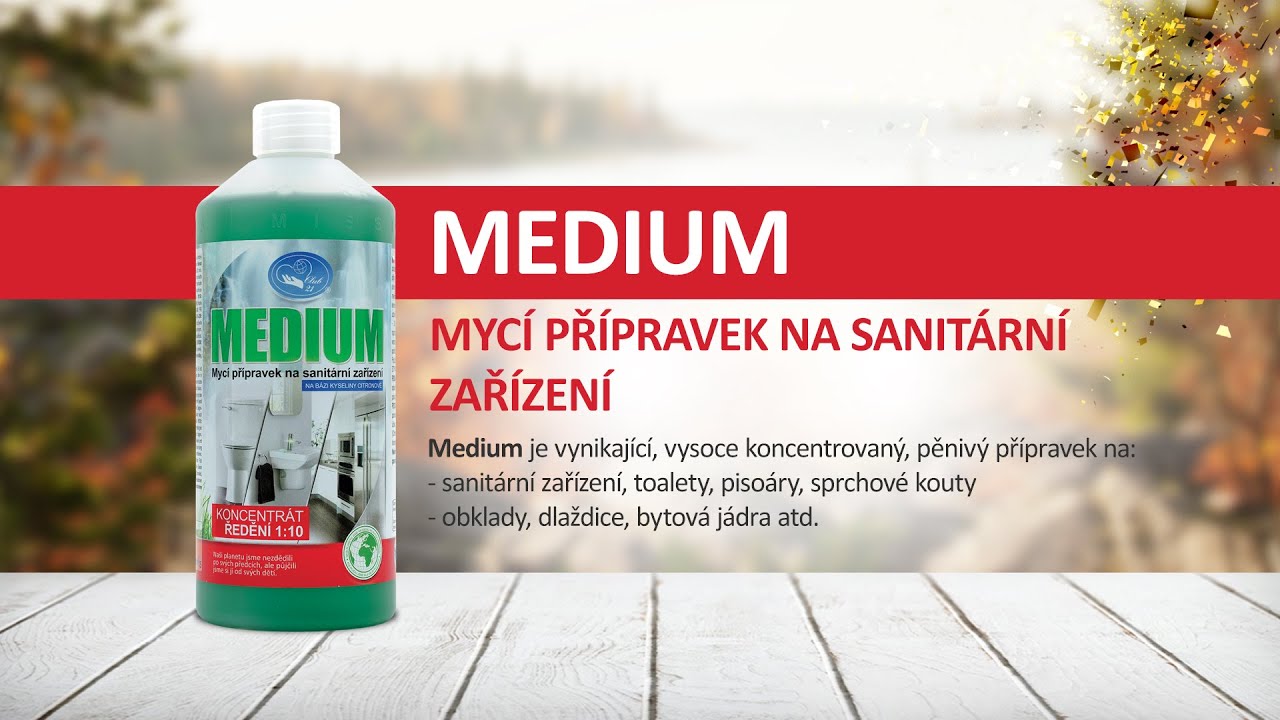MEDIUM - Myc&iacute; př&iacute;pravek na sanit&aacute;rn&iacute; zař&iacute;zen&iacute;