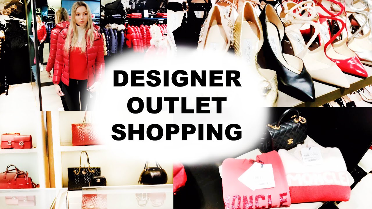 DESIGNER OUTLET SHOPPING VLOG |  AUTUMN/WINTER | MONCLER, BURBERRY, GUCCI, D&G, JIMMY CHOO & MORE