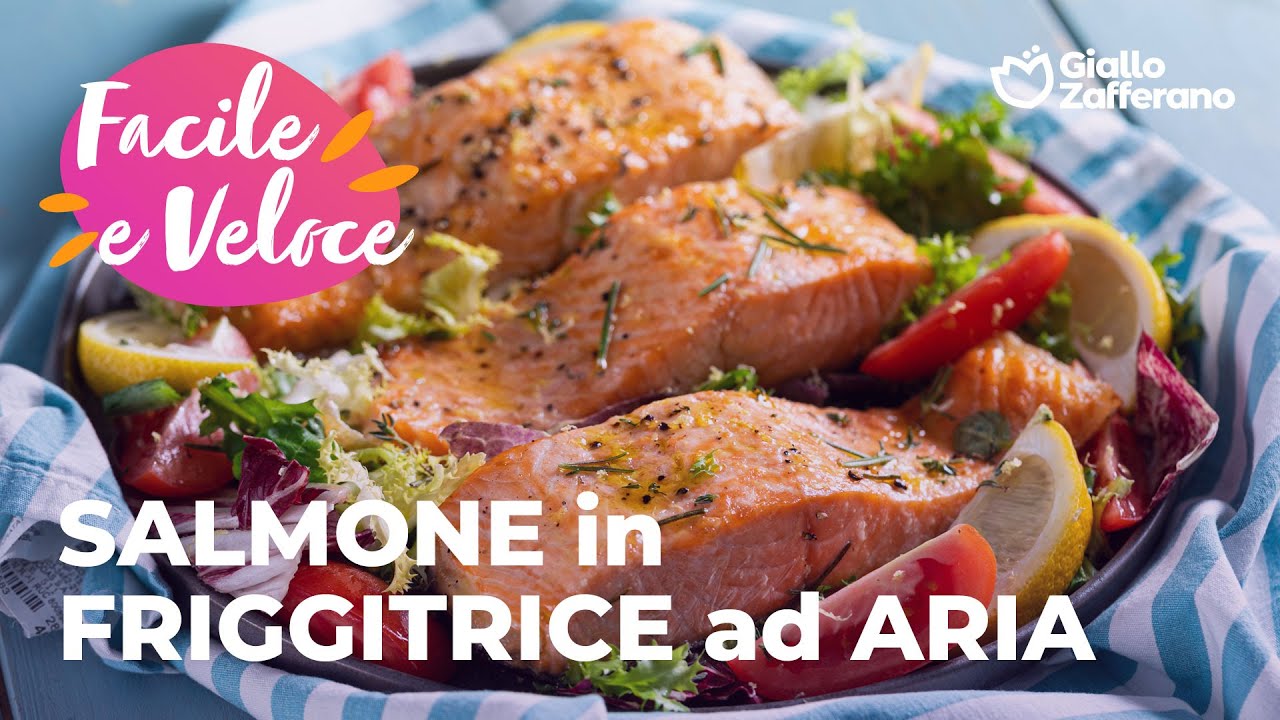 SALMONE in FRIGGITRICE ad ARIA - facile e leggero!😋🍴💜