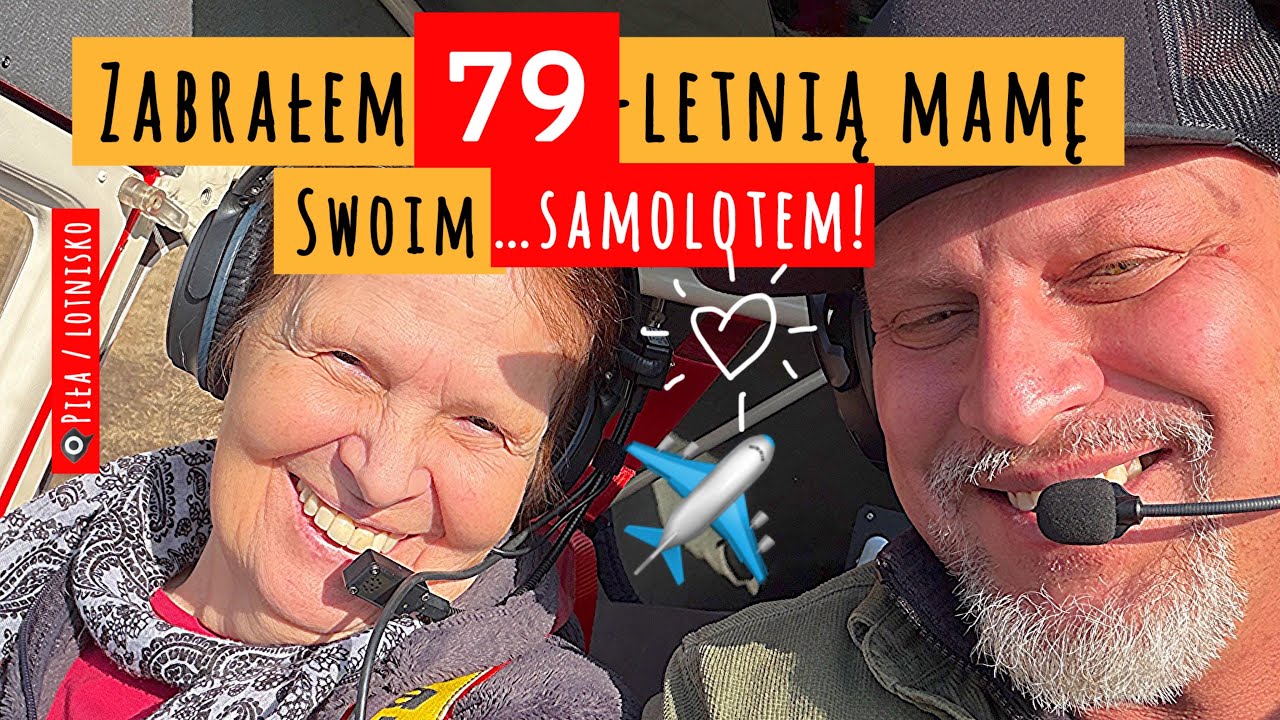 Zabrałem 79-letnią Mamę w podróż do jej dzieciństwa... samolotem! ✈️ #lotnictwo #miłość #rodzina 
