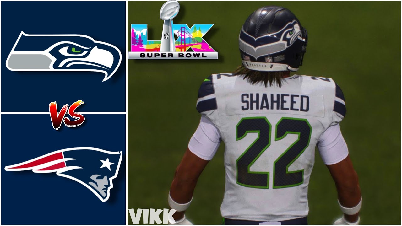 Seahawks vs Patriots Super Bowl LX Full Game Simulation | Madden 26