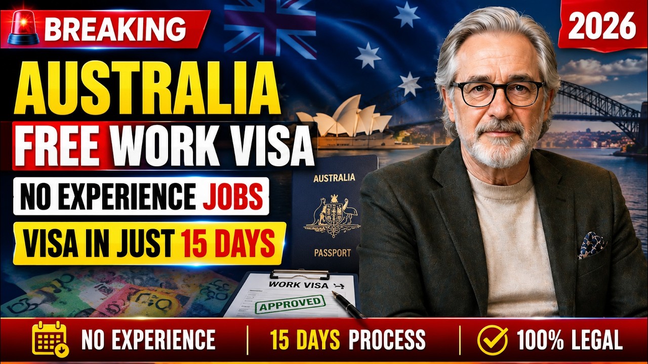 🇦🇺 Бесплатная рабочая виза в Австралию 2026 | Работа без опыта | Виза всего за 15 дней