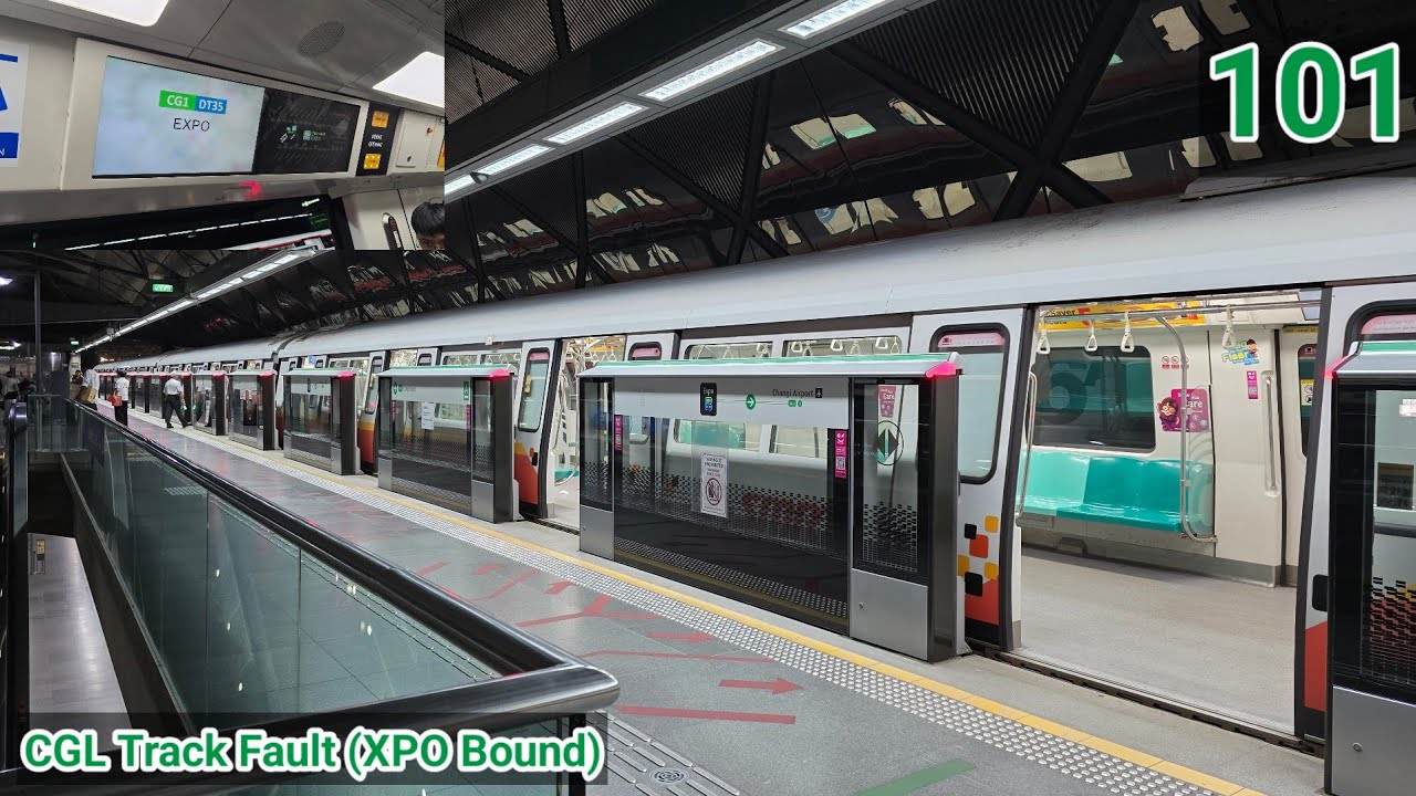 [CGL Track Fault/C151B Wrongrail!] SMRT TRAINS Ride From Tanah Merah ↔️ Tanah Merah — C151B 685/686