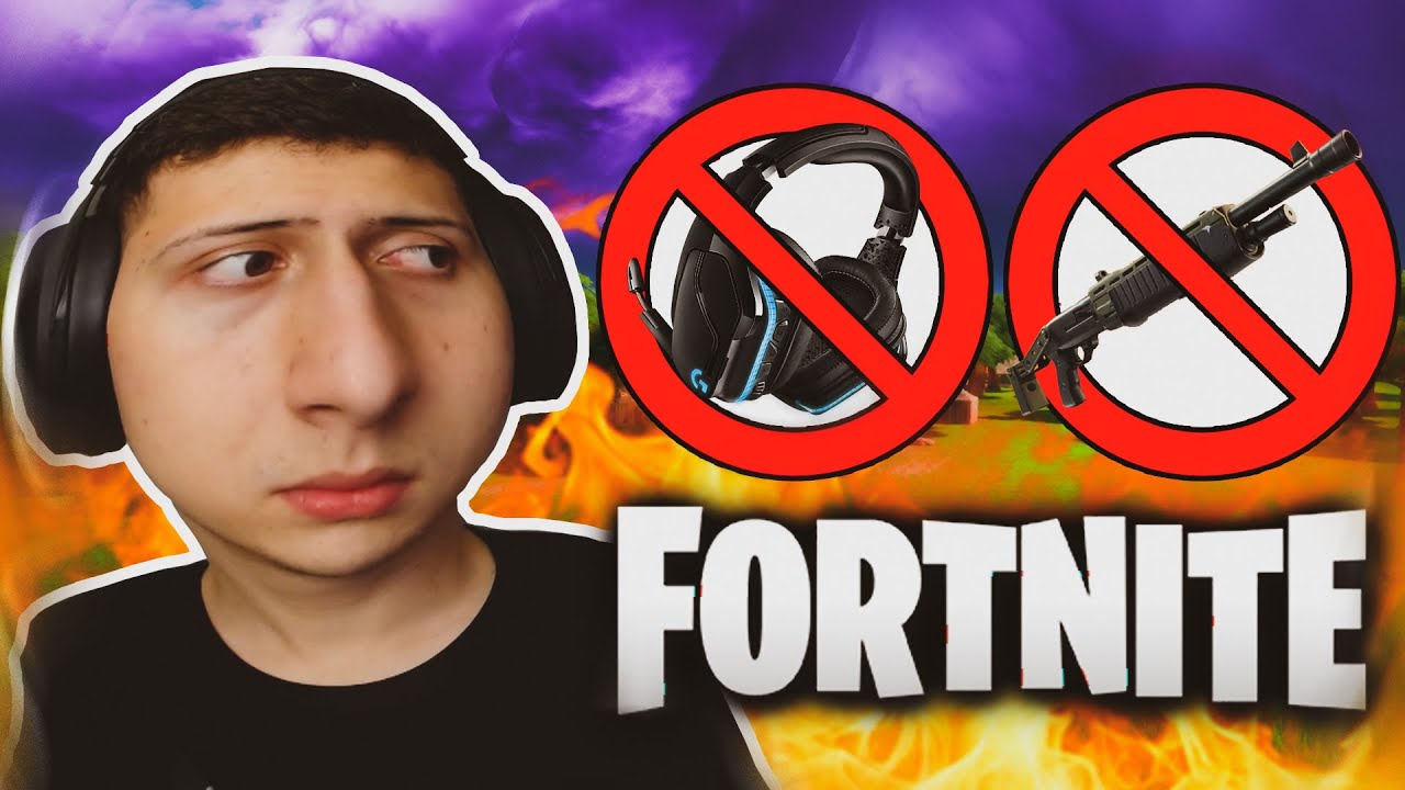 Fortnite pero SIN ESCOPETA y SIN ESCUCHAR