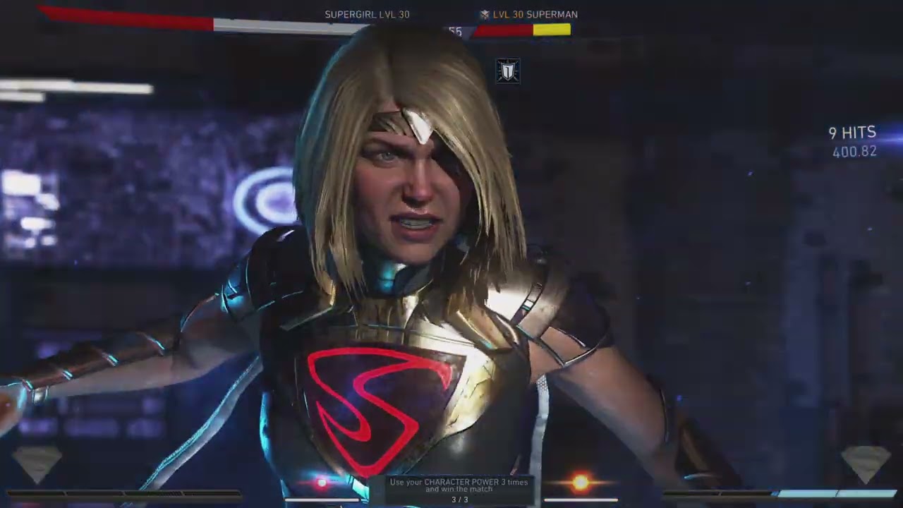Injustice 2 supergirl VS superman (rematch)