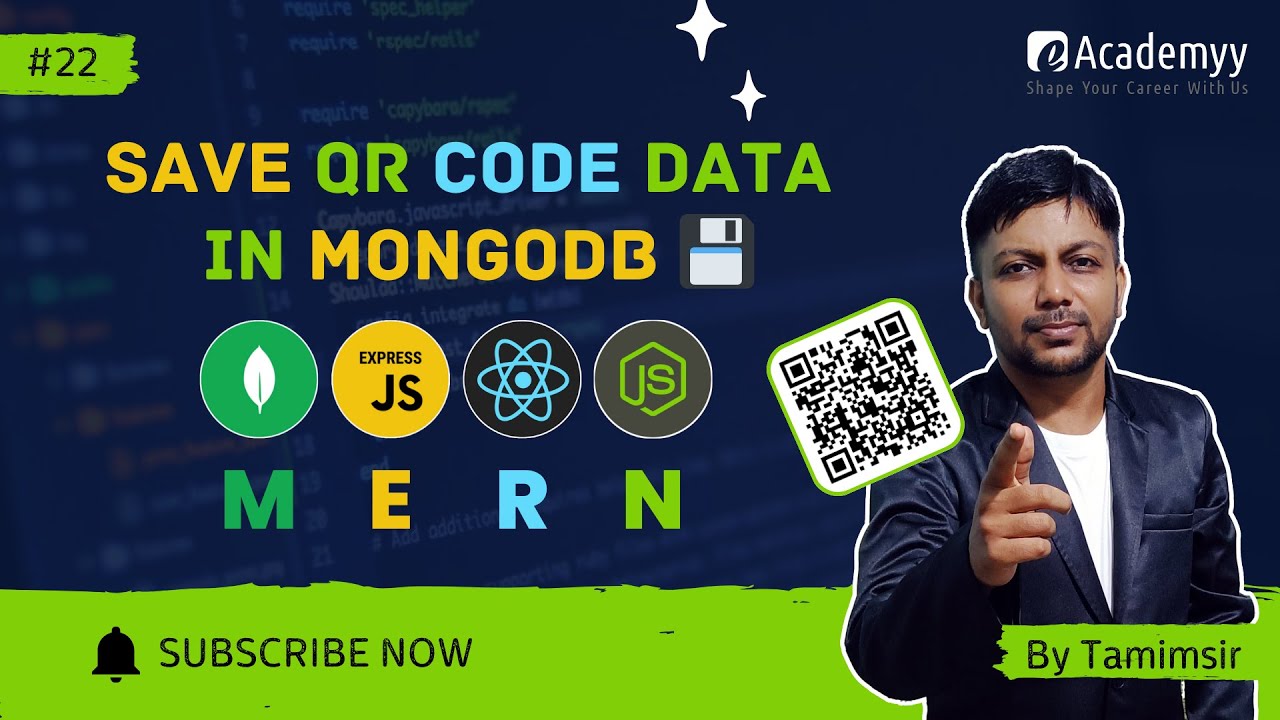 💾 Save QR Code Data in MongoDB | MERN Backend with Node.js & Mongoose 🚀