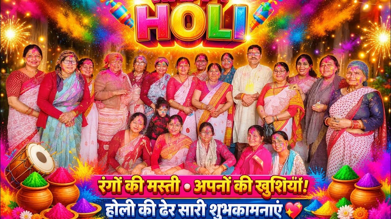 रंगों के इस पावन त्योहार परअपनों के साथ बिताए खूबसूरत पल ❤️आप सभी को हैप्पी होली 🌈#subscribe #yt 