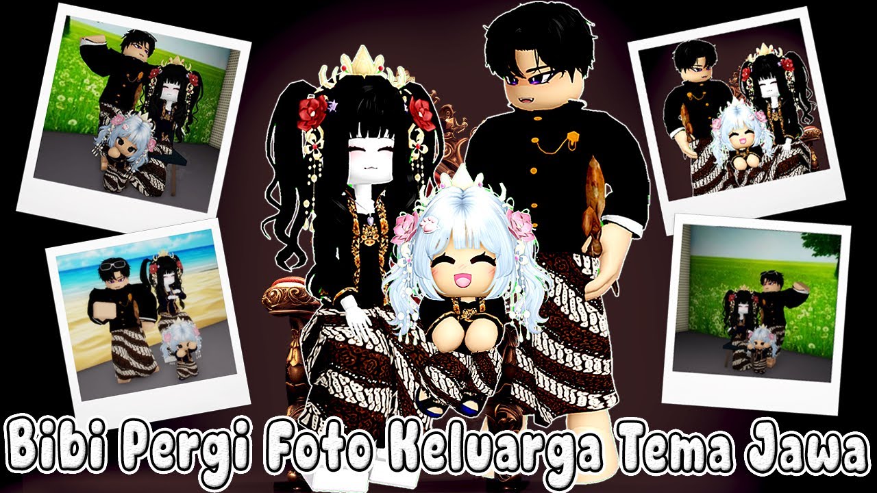 BIBI PERGI FOTO KELUARGA UNTUK YANG PERTAMA KALI (TEMA JAWA)  || BROOKHAVEN RP 🏡 ROBLOX INDONESIA
