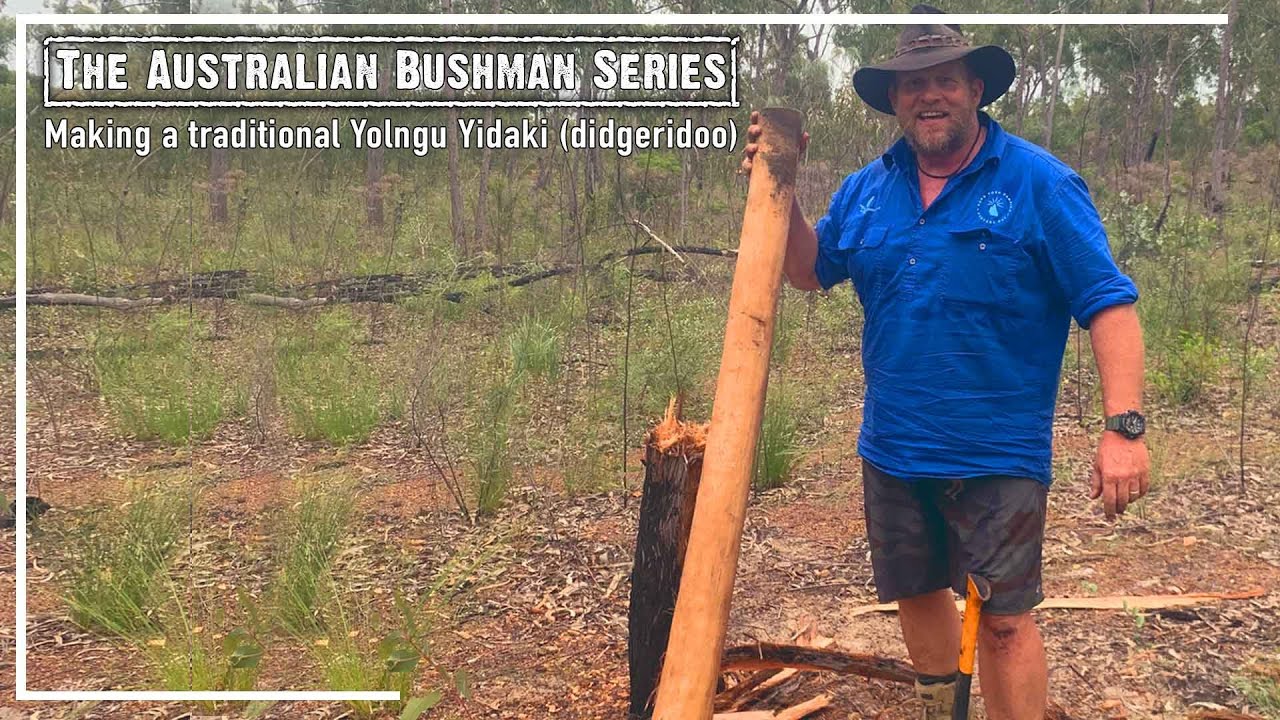 Making a traditional Yolngu Yidaki (didgeridoo)