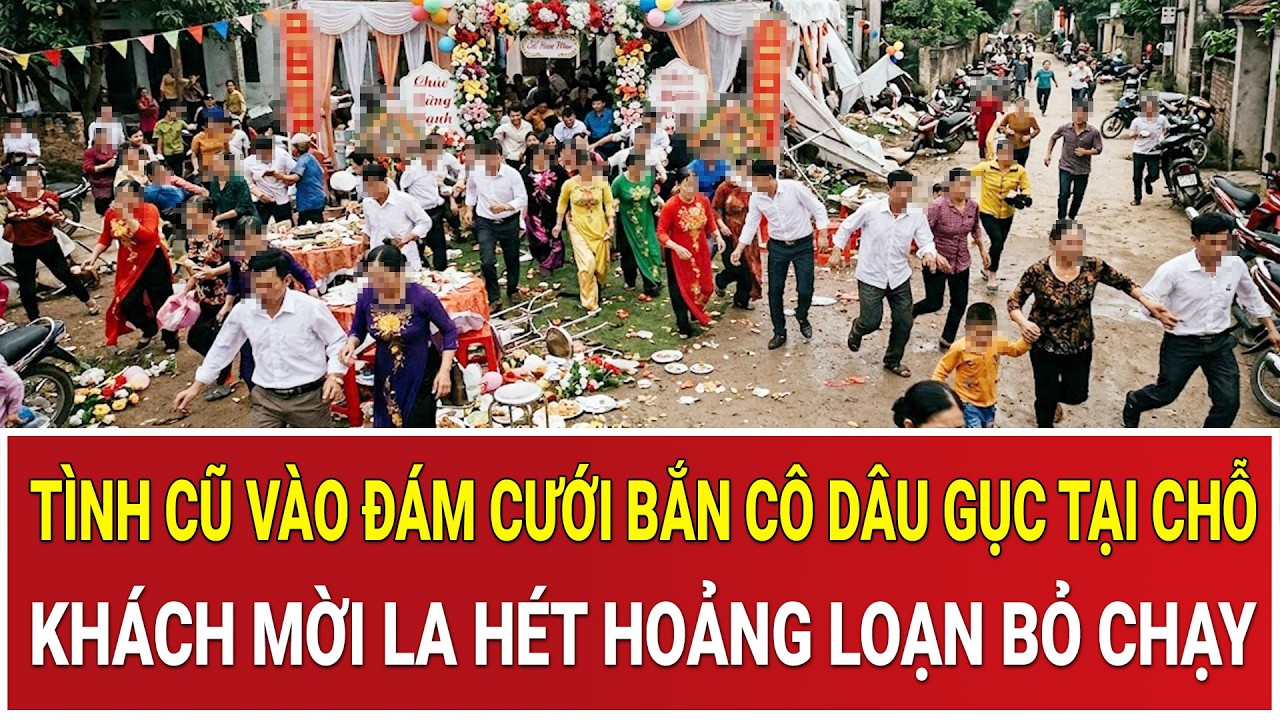 Bản tin chiều 27/2: Tình cũ vào đám cưới bắn cô dâu gục tại chỗ, khách mời la hét hoảng loạn bỏ chạy