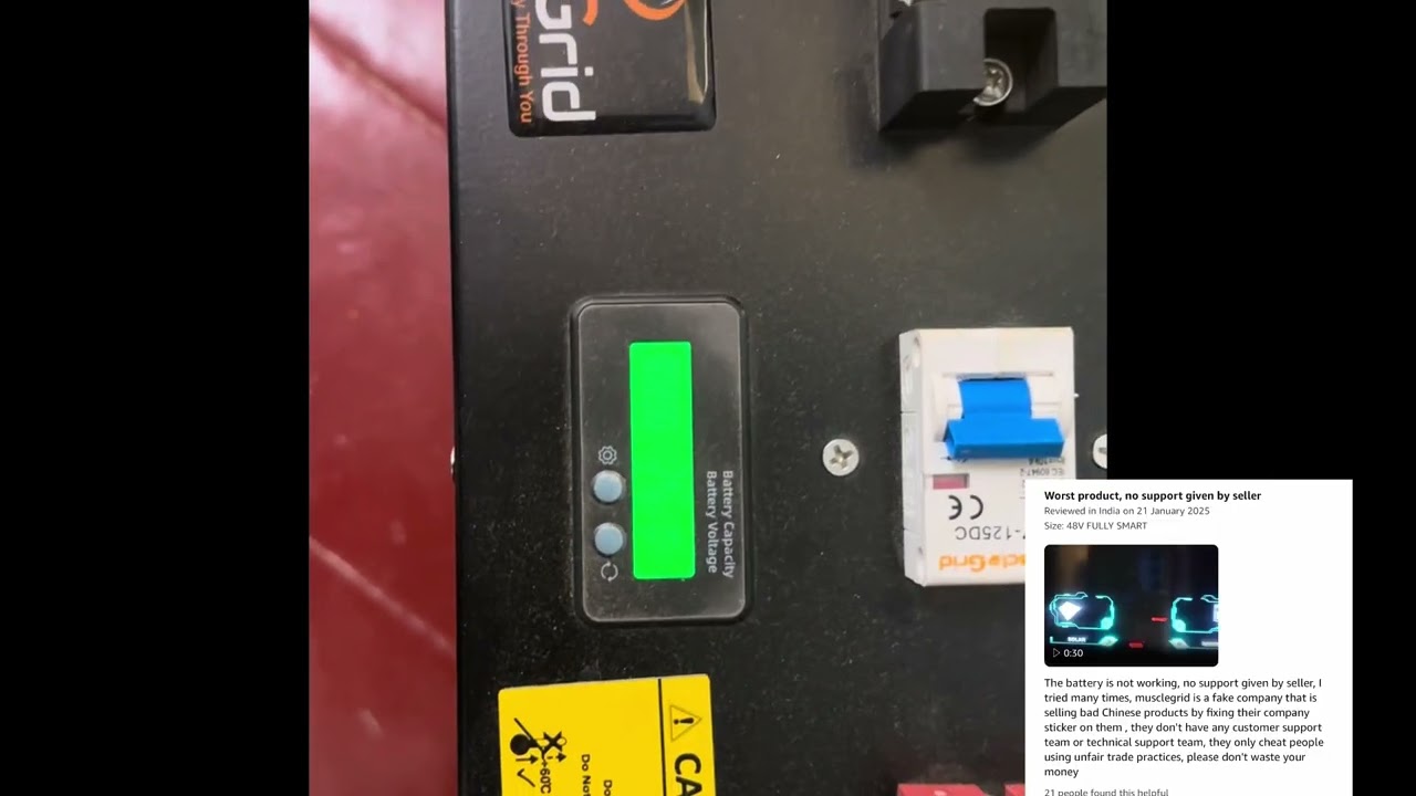 Musclegrid lithium battery scam