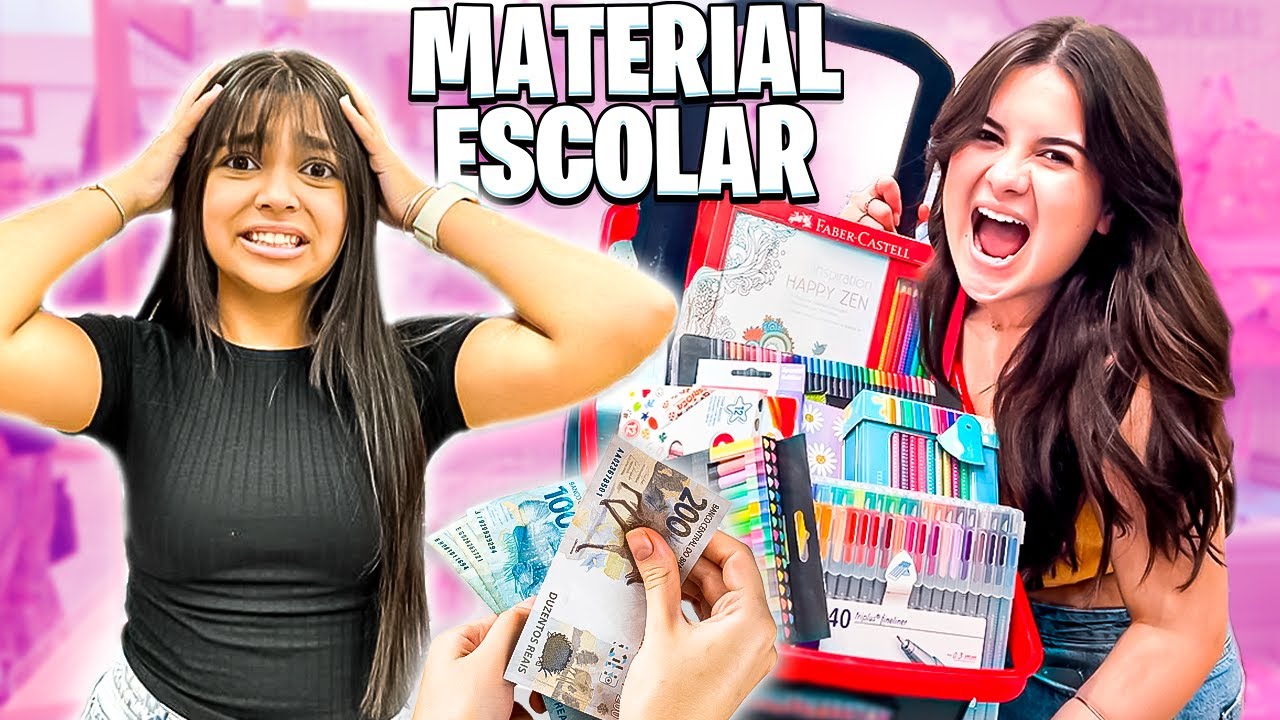 A CAROL DECIDIU MEU MATERIAL ESCOLAR 2024!!!
