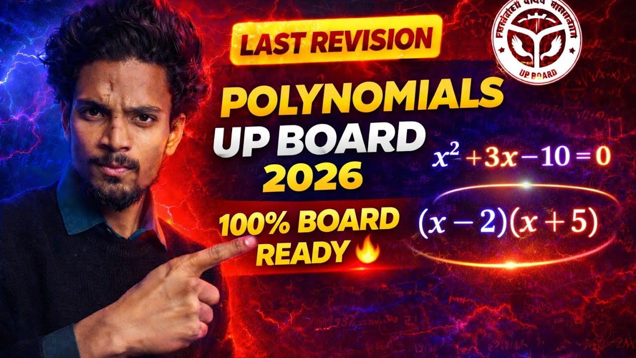 Class 10 Maths Chapter 2 Polynomial | NCERT Full Exercise + Important Questions | Hindi Medium 🔥