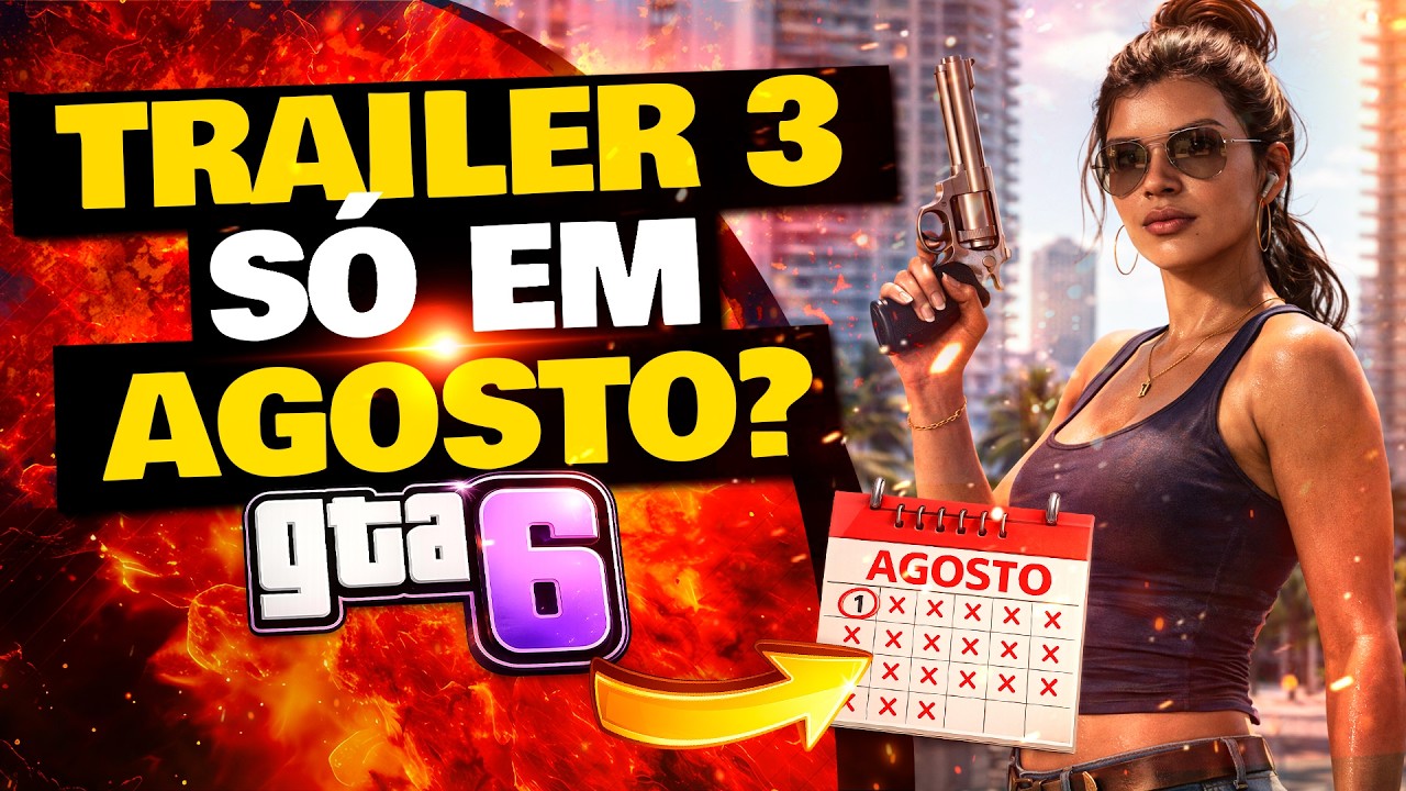 TRAILER 3 DE GTA 6 SÓ EM AGOSTO?! Rockstar NÃO vai aparecer em evento!