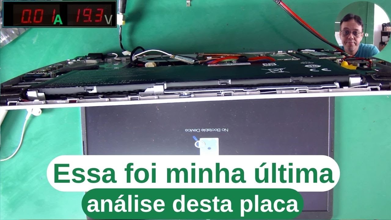 VEJA COMO FOI A ÚLTIMA VEZ QUE TENTEI REPARAR ESSA PLACA. Acer A515-52G não carrega bateria.