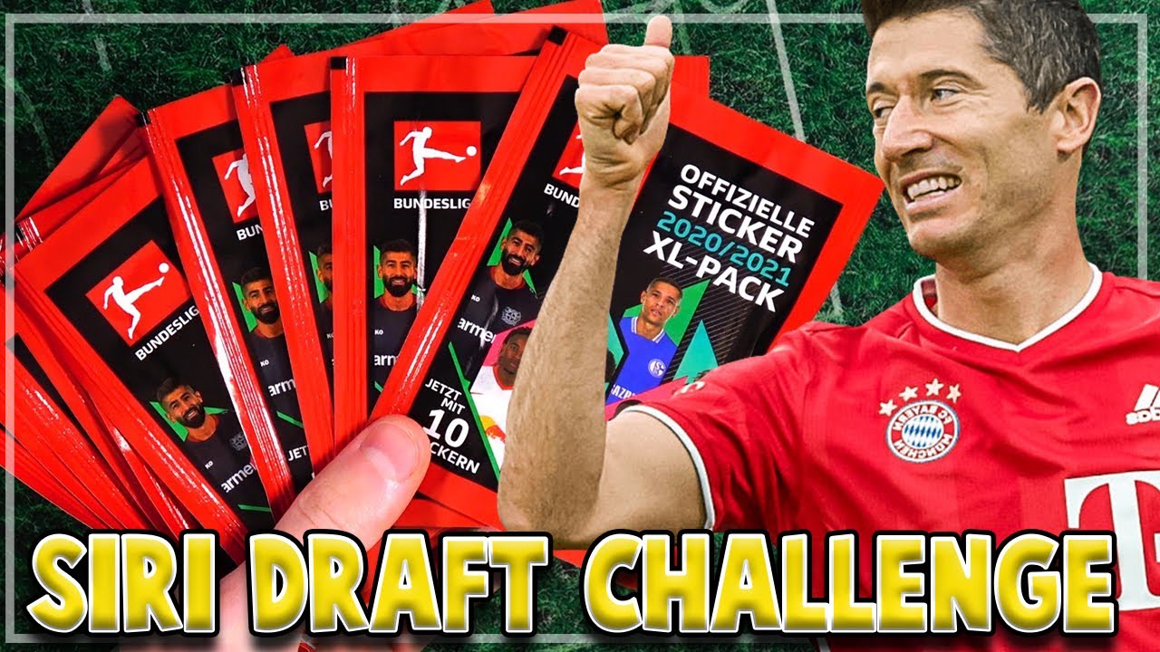 BUNDESLIGA STICKER 20/21 SIRI DRAFT CHALLENGE 😱🔥