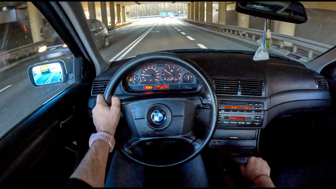 2002 BMW 3 E46 [2.0 318i 143HP] |0-100| POV Test Drive #1545 Joe Black
