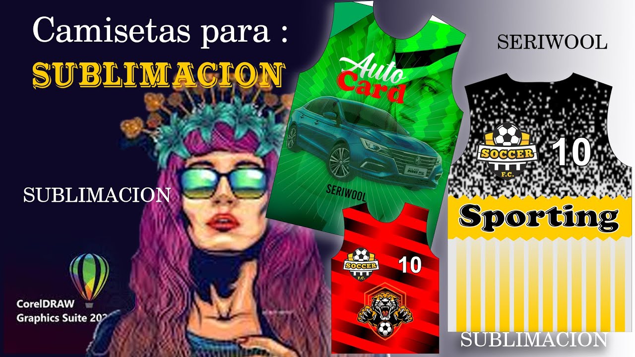 Camisetas Deportivas  en Corel Draw 2020SIMPLES