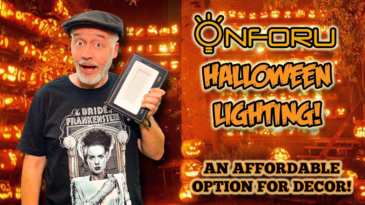 Light Up Your Halloween With Black Light Onforu Flood Lights!