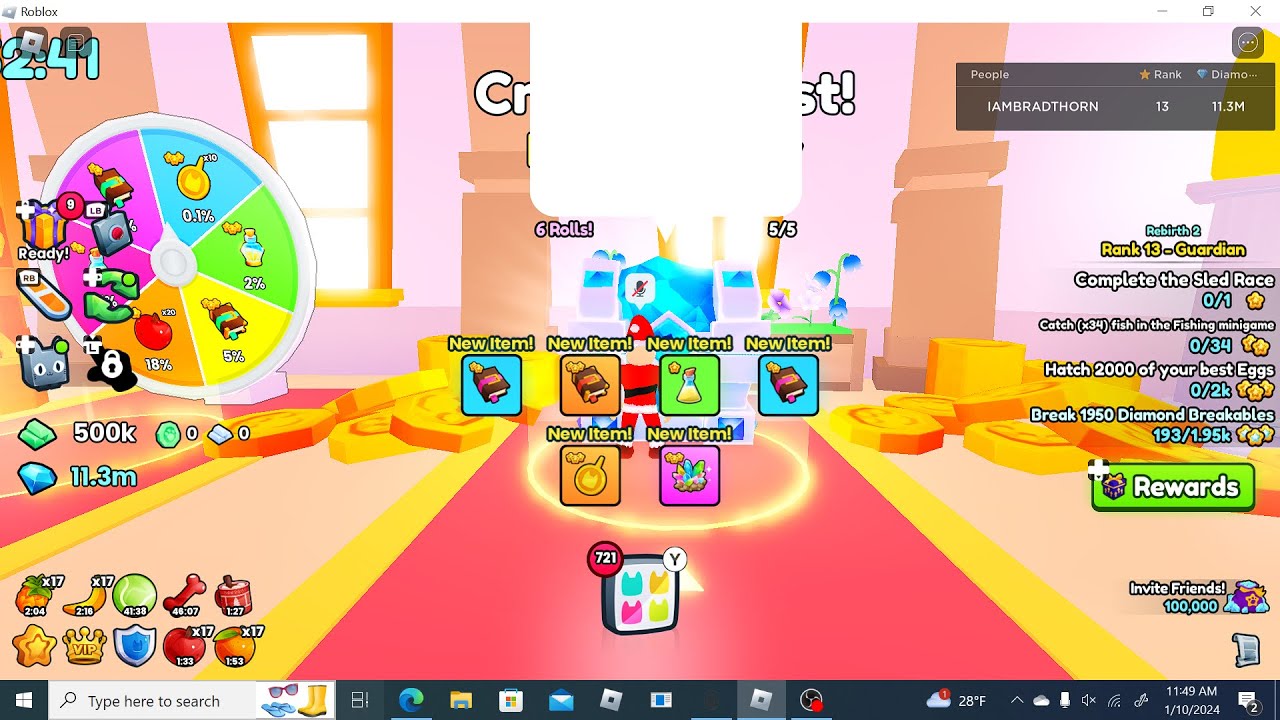 opening over 100 crystal keys in pet simulator 99