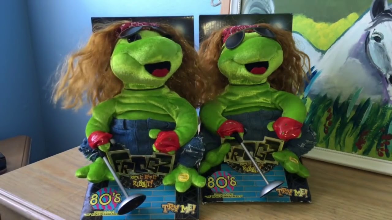 Gemmy Animated 80's Frogz With Original Recordings