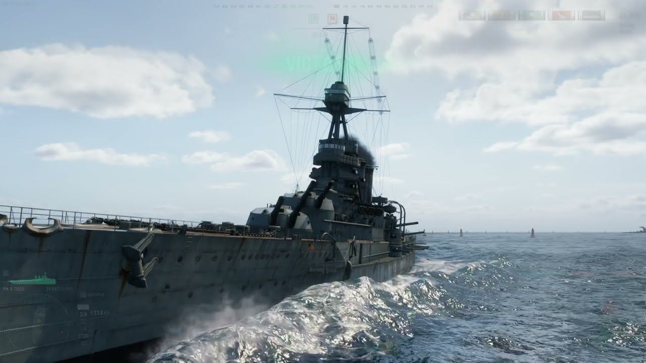 World Of Warships Ranked Battle HMS Tiger Tier V Battleship RTX 4090 OC I9-14900KS Ultra Settings