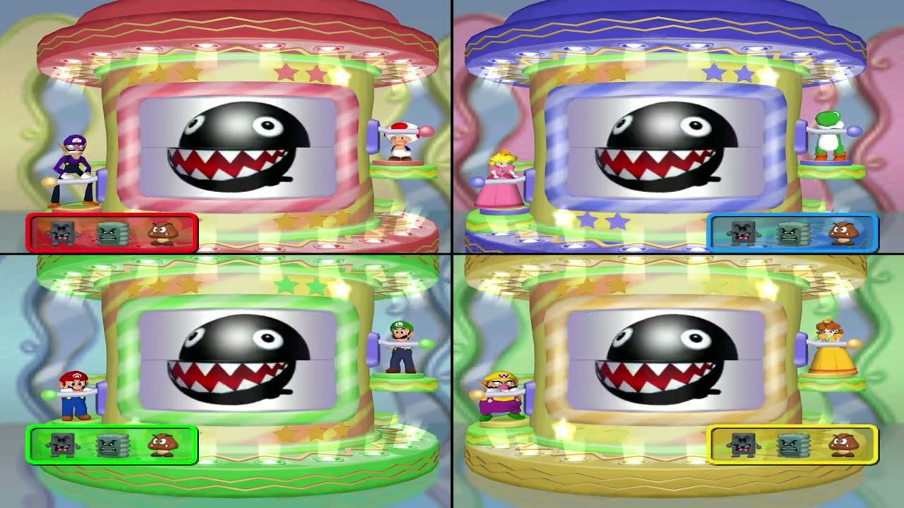 Mario Party 7 (Gamecube) - 8 Player Gameplay on Grand Canal (50 Turns Longplay)