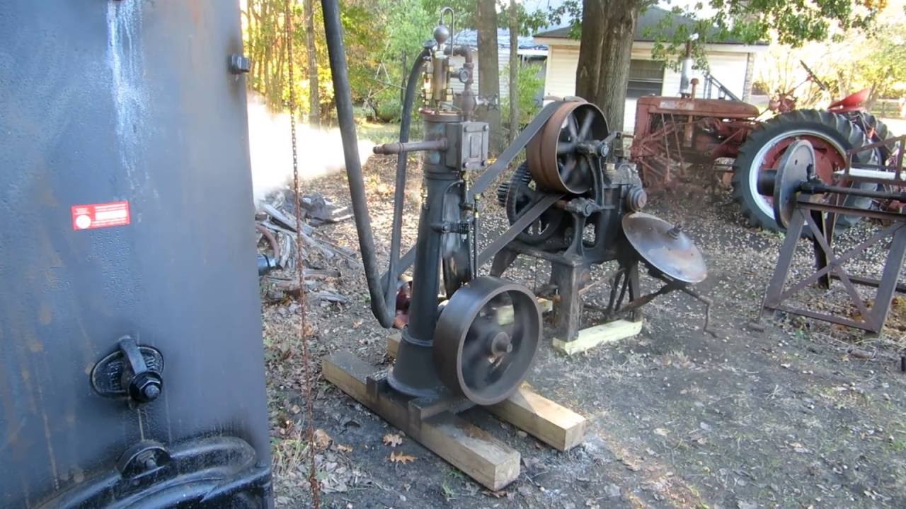 1910s Skow Disk Plow Rotary Sharpener Steam Engine Powered Video#1