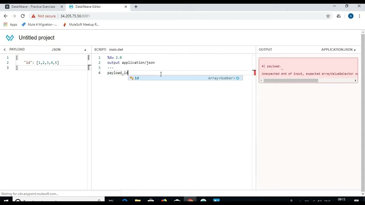 #7 - Map Function in Dataweave  - Practice Example 1 in @mulesoftvids with @sfdcpanther #mulesoft