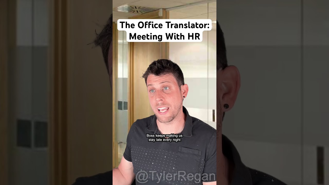 The Office Translator: Meeting With HR #shorts