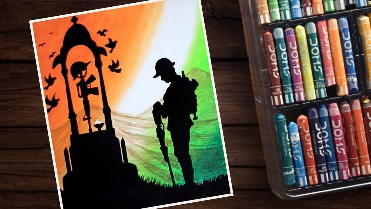 Kargil Diwas Drawing Easy | Easy Drawing on Kargil Vijay Diwas