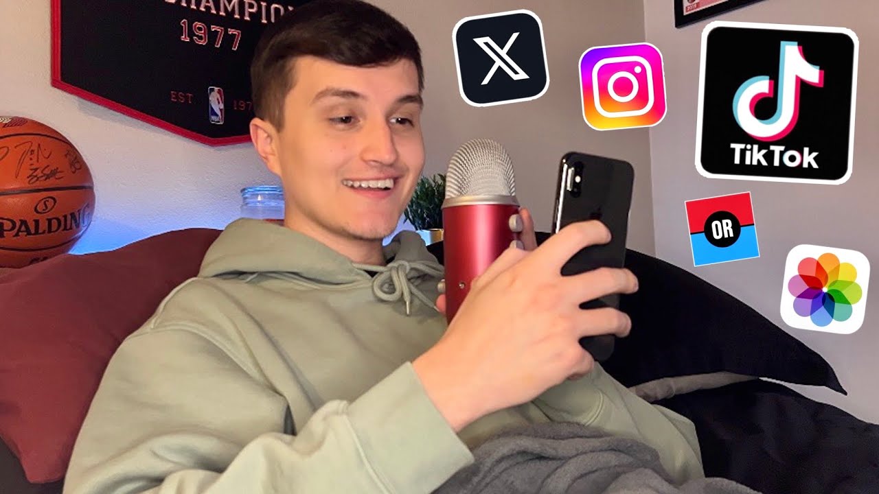 ASMR | Scrolling On My Phone Before Bed 📱💤(relaxing whisper ramble)