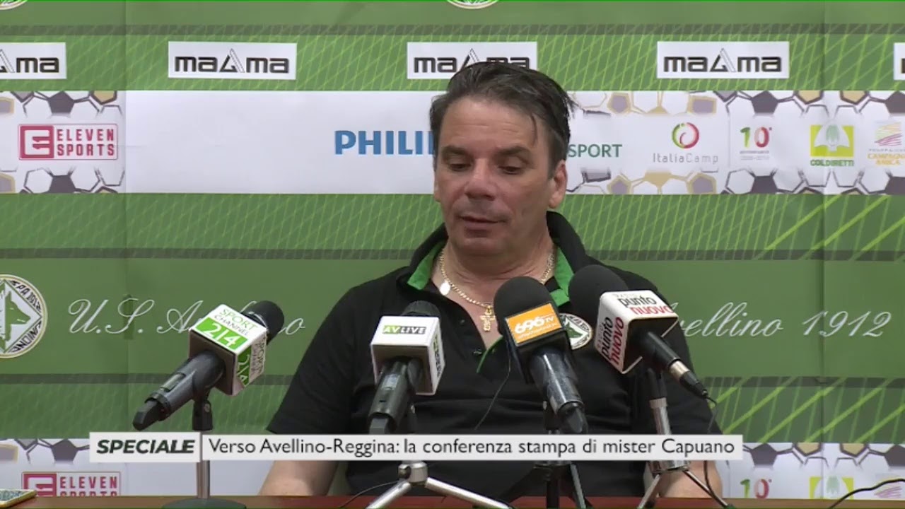 Avellino - Reggina, la presentazione di Eziolino Capuano