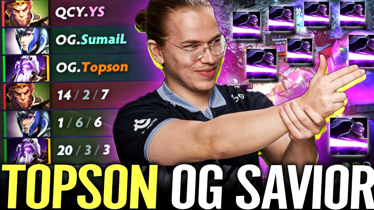 🔥 TOPSON Void Spirit MVP Player Perspective &mdash; 100% OG Savior vs Quincy Crew TI10 Dota 2 Pro