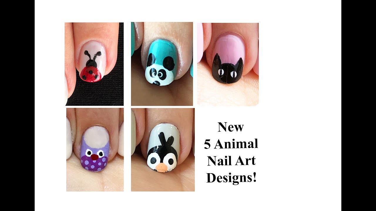 New Nail Art Animal Design | step by step | DYI nails | Cute nails designs 2018