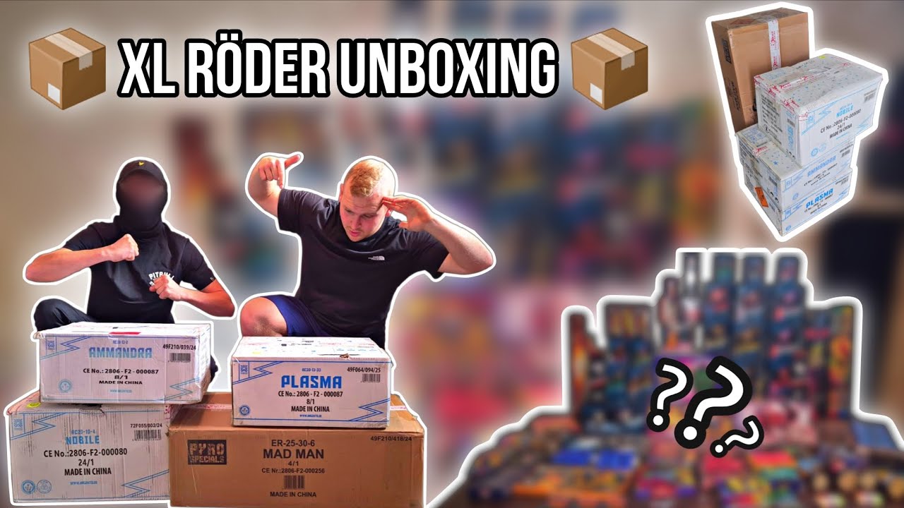 💥 XL RÖDER FEUERWERK UNBOXING 2025!! 📦💥 | 🚀 850€ Feuerwerk auspacken!! 🚀 | PyroBunker&PyroBandit2023