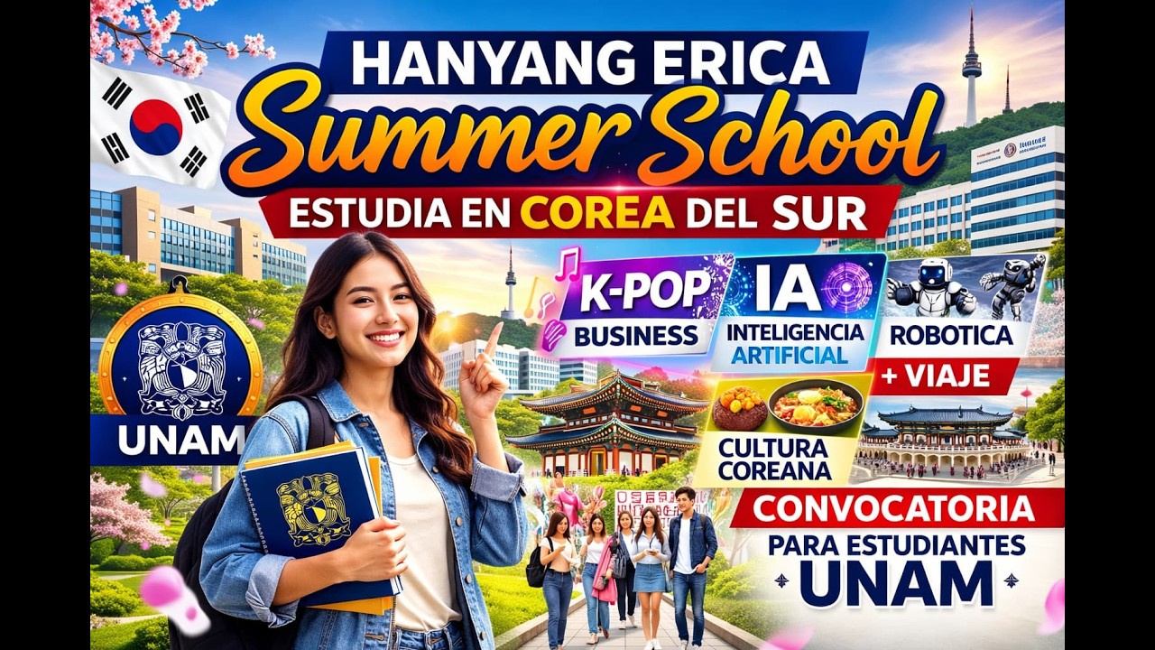 ¡Estudia en Corea del Sur este 2026! 🇰🇷 Hanyang University ERICA Summer School