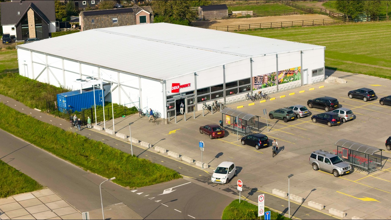 Temporary supermarket solution in Vaassen – from construction to reinstatement of the original state
