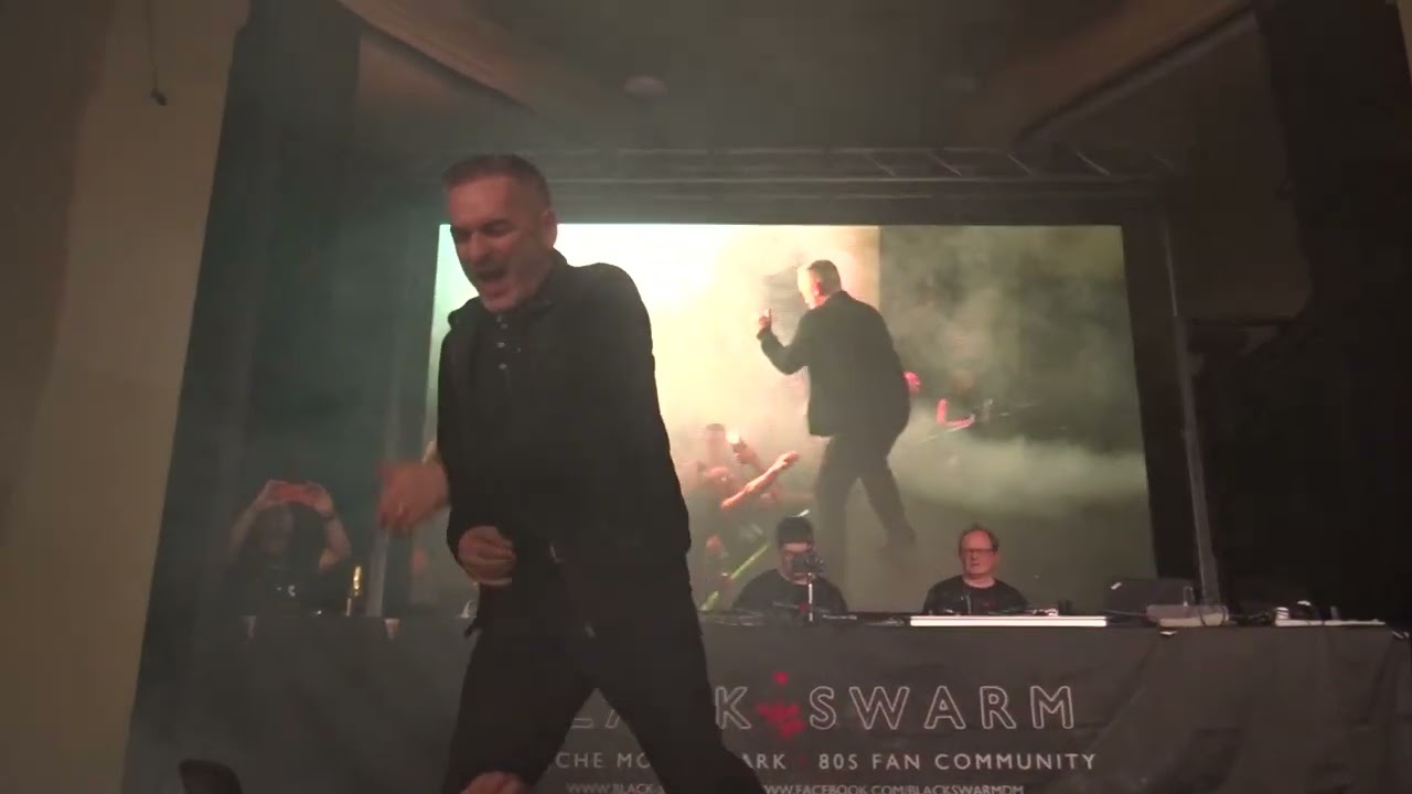 Steve Naghavi on stage, at the Depeche Mode After Show Party, in 