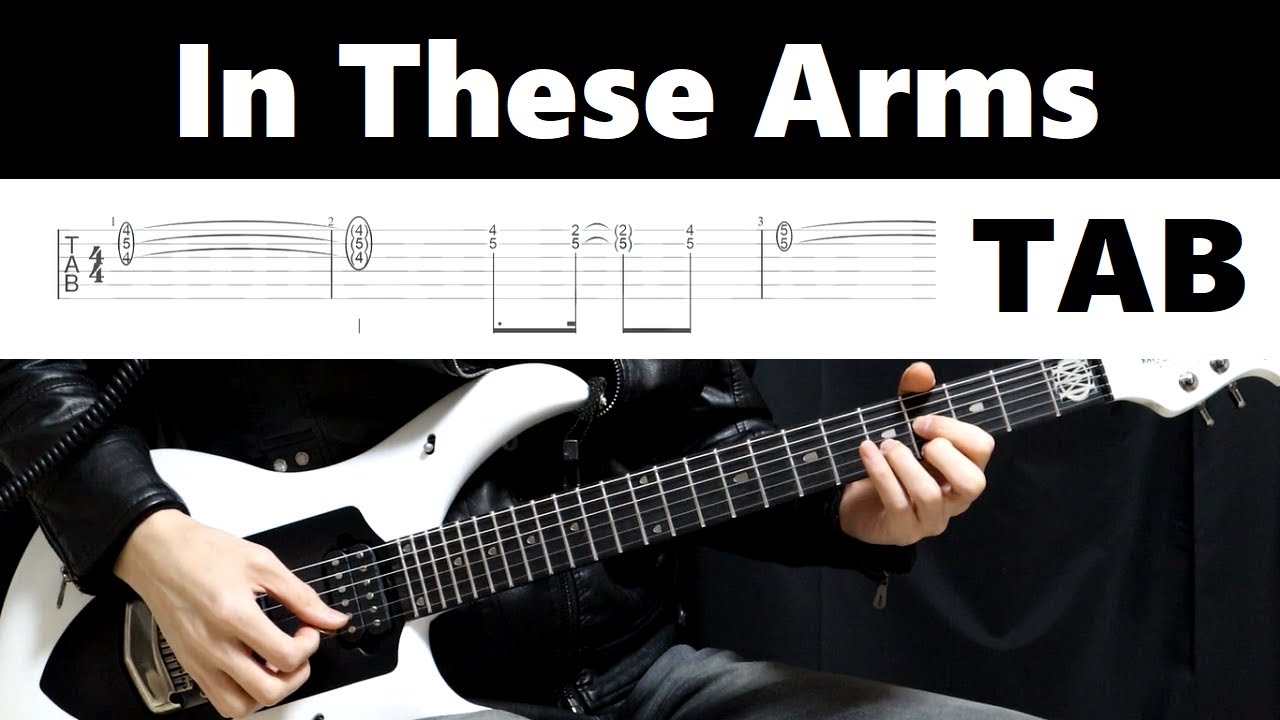 Bon Jovi - In These Arms / guitar cover tab tutorial