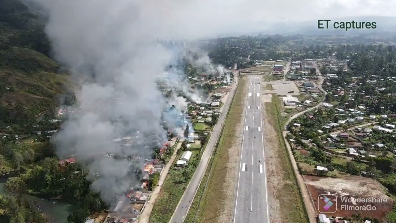 Murumbu-TRICM band /PNG 2022 NGE in the  Southern Highlands Province. Mendi Town political mayhem...