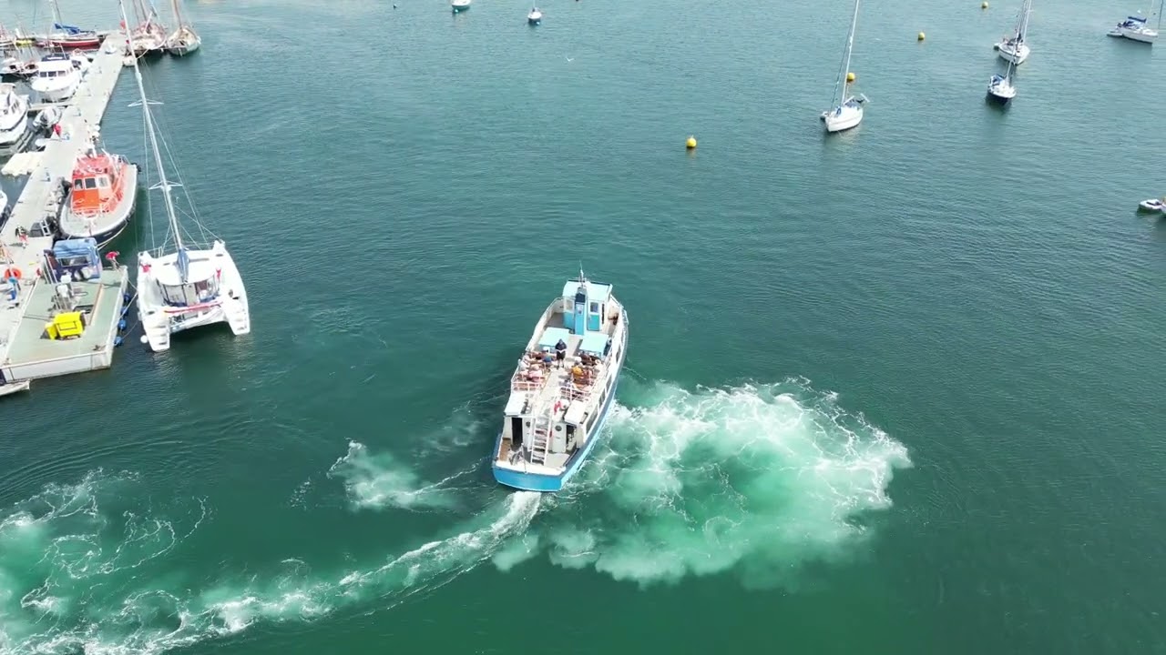 St. Mawes ferry leaving Falmouth