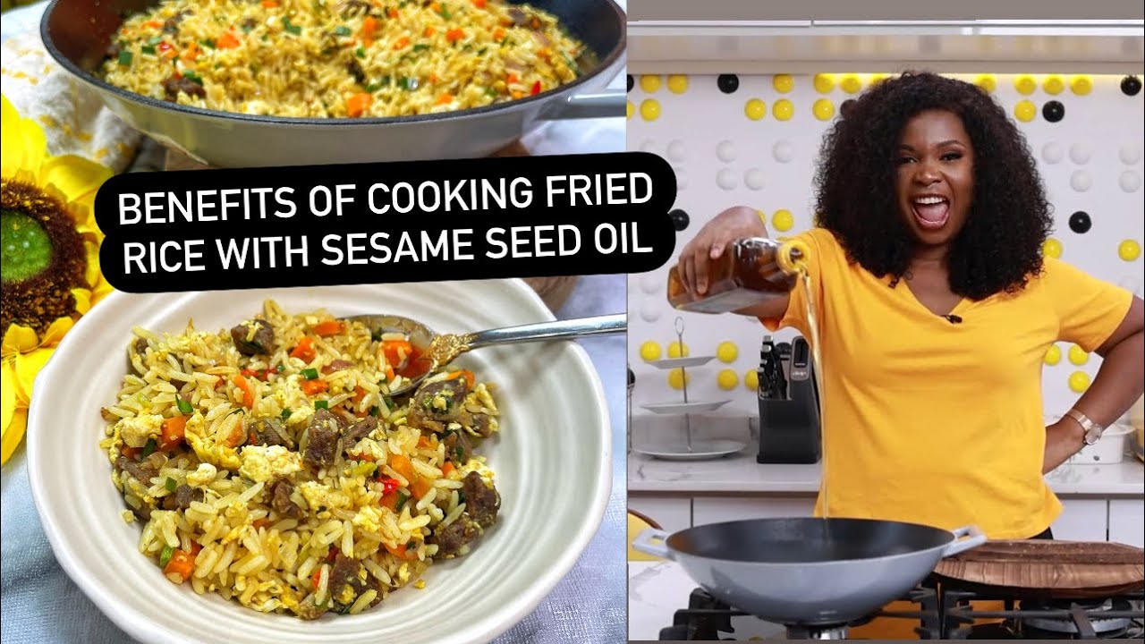 Cook Fried Rice with Sesame Seed Oil and believe #friedrice #ricedish #sesameseedoil #recipe #rice