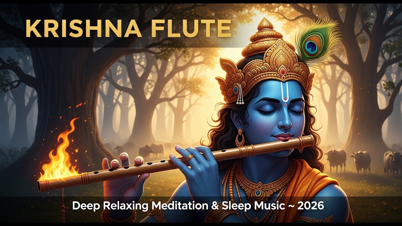 Krishna Flute || Deep Relaxing Bansuri Music | Meditation, Sleep, Study & Positive Energy 2026 🪈✨